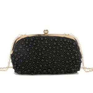 Koko YS3337 Black Pearl Embellished Bag