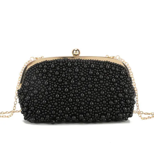 Koko YS3337 Black Pearl Embellished Bag