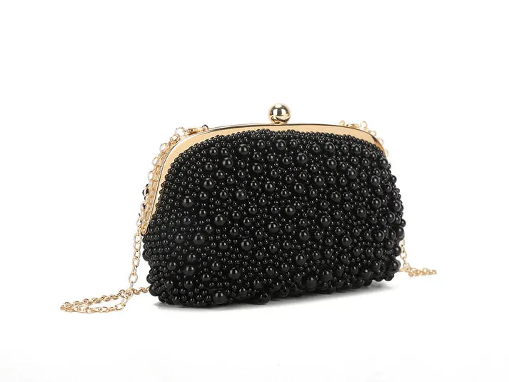 Koko YS3337 Black Pearl Embellished Bag