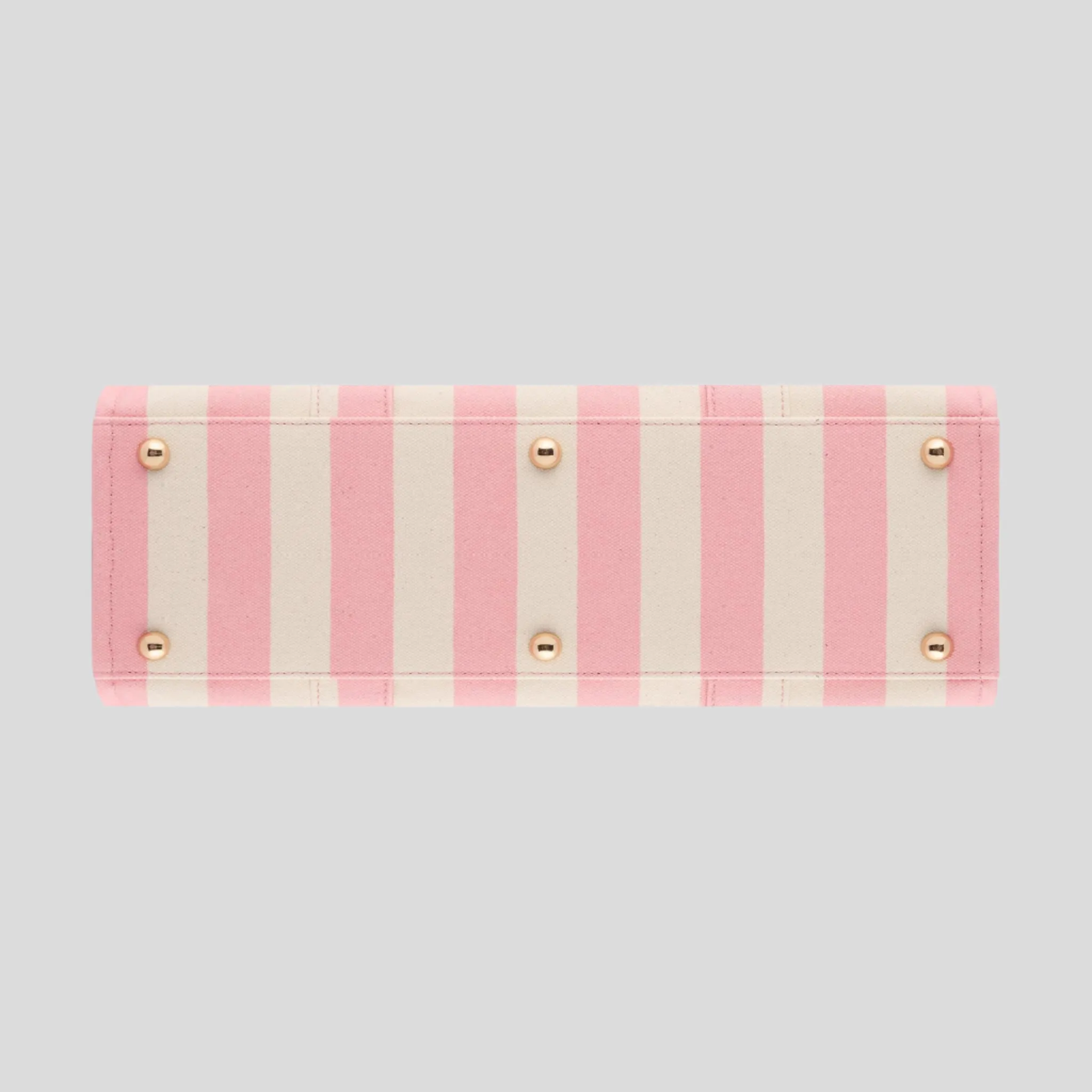 Large Bon Vivant Structured Tote Bag -- Blush Stripe