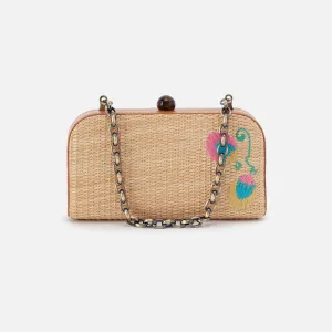Lauren Minaudiere In Woven Straw - Natural Straw