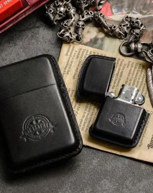 Leather Cigarette Holder Case Handmade Black Leather Cigarette Case Mens Leather Case of Cigarettes