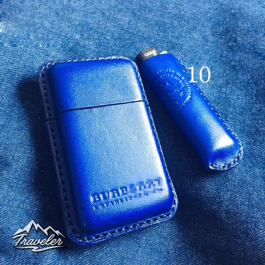 Leather Mens Cigarette Holder Case Vintage Custom Cigarette Cases for Men