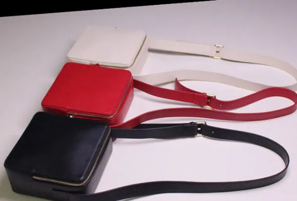 Leather womens Cube bag shoulder bag purse for women leather crossbody bag