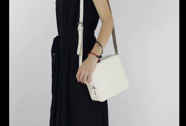 Leather womens Cube bag shoulder bag purse for women leather crossbody bag