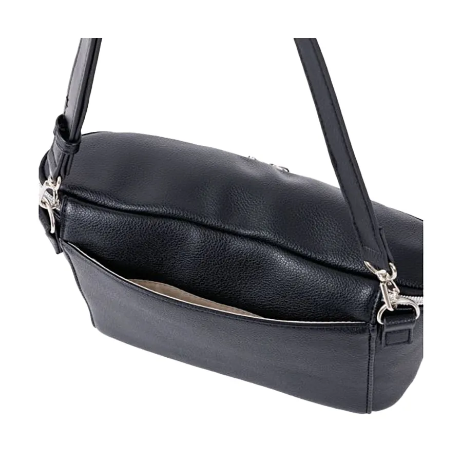 LEGATO LARGO Full Grain Faux CB Bag Black  (230g)