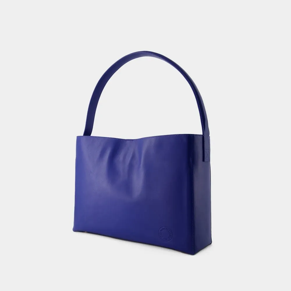 Leonore L Shoulder Bag - Leather - Blue Cobalt