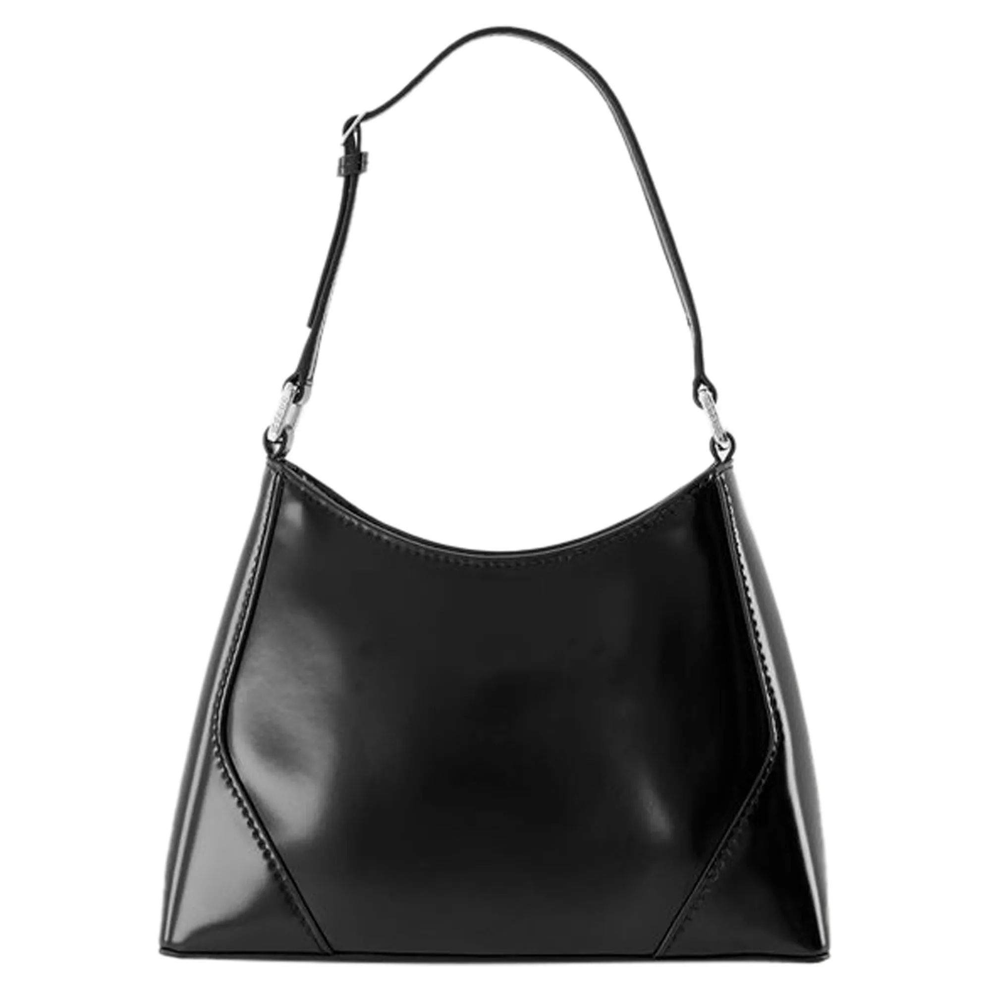 Linda Shoulder Bag - Staud - Leather - Black