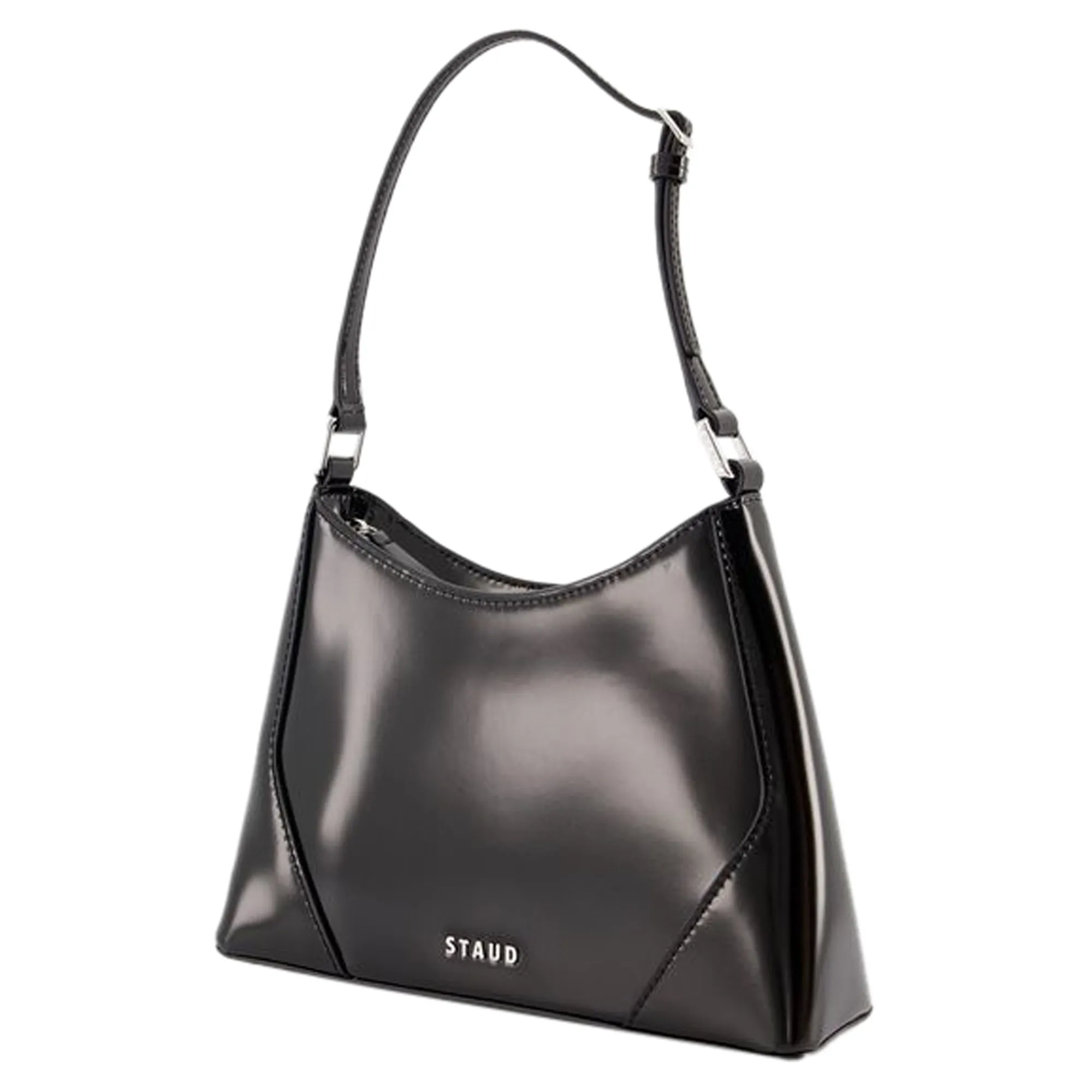 Linda Shoulder Bag - Staud - Leather - Black