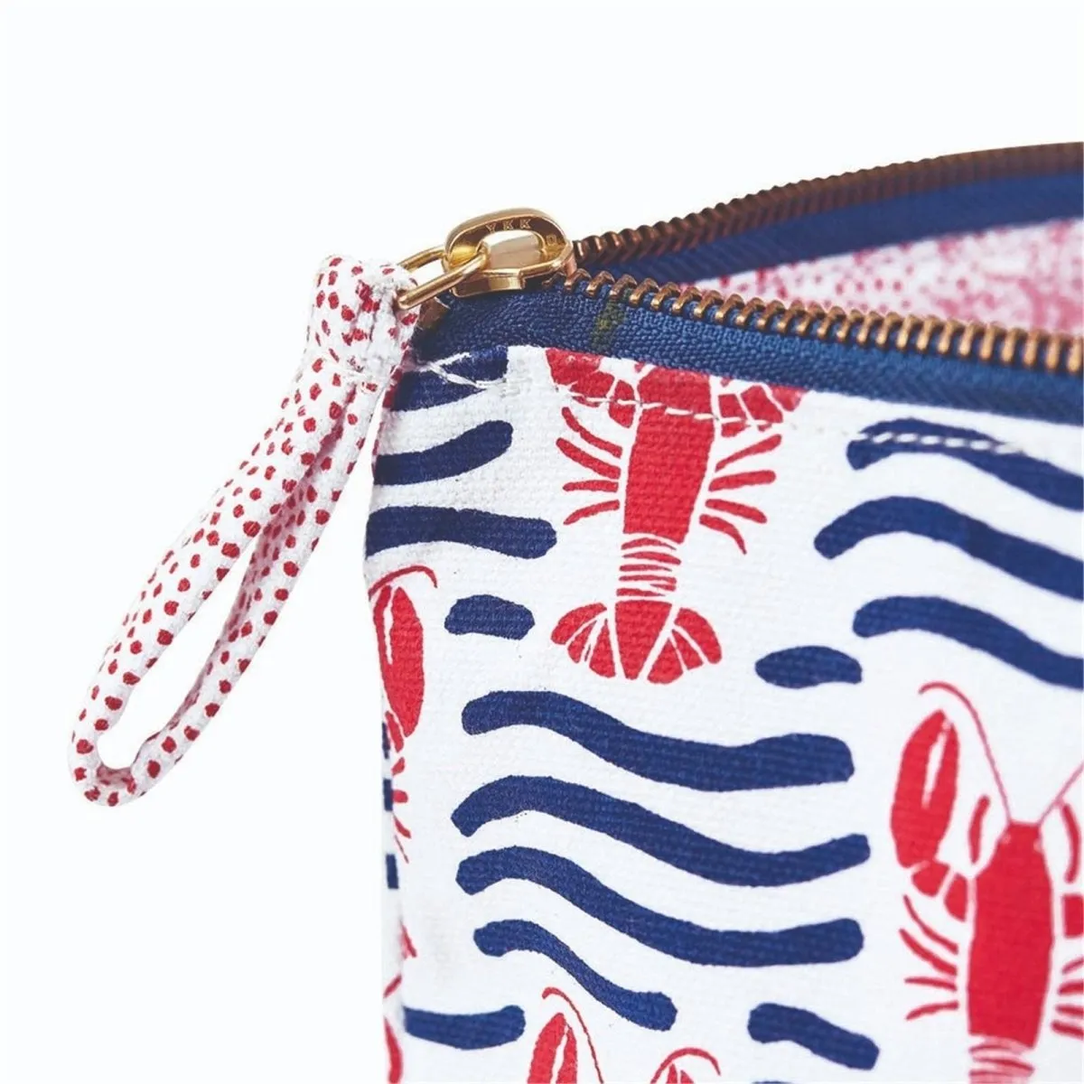 Lobster Waves Pouch Large