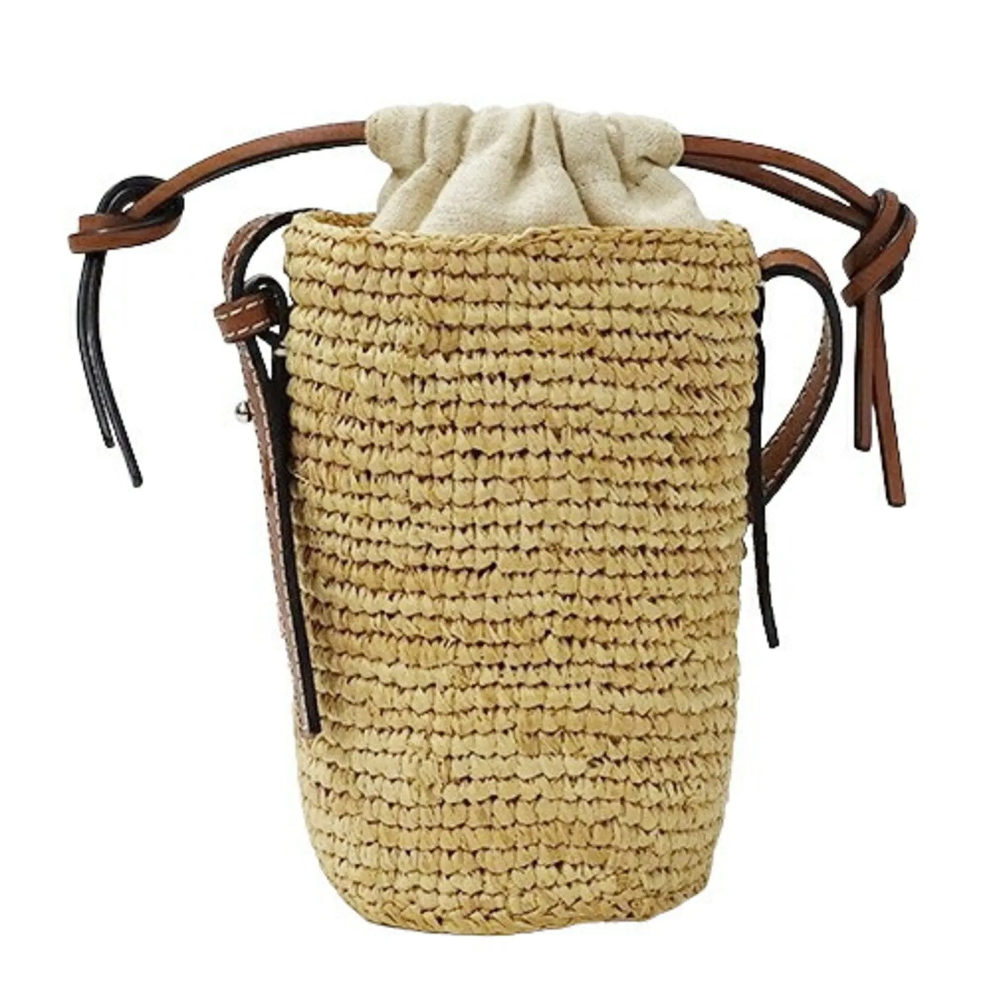 Loewe  Raffia Shoulder Bag (Pre-Owned)
