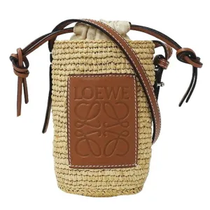Loewe  Raffia Shoulder Bag (Pre-Owned)