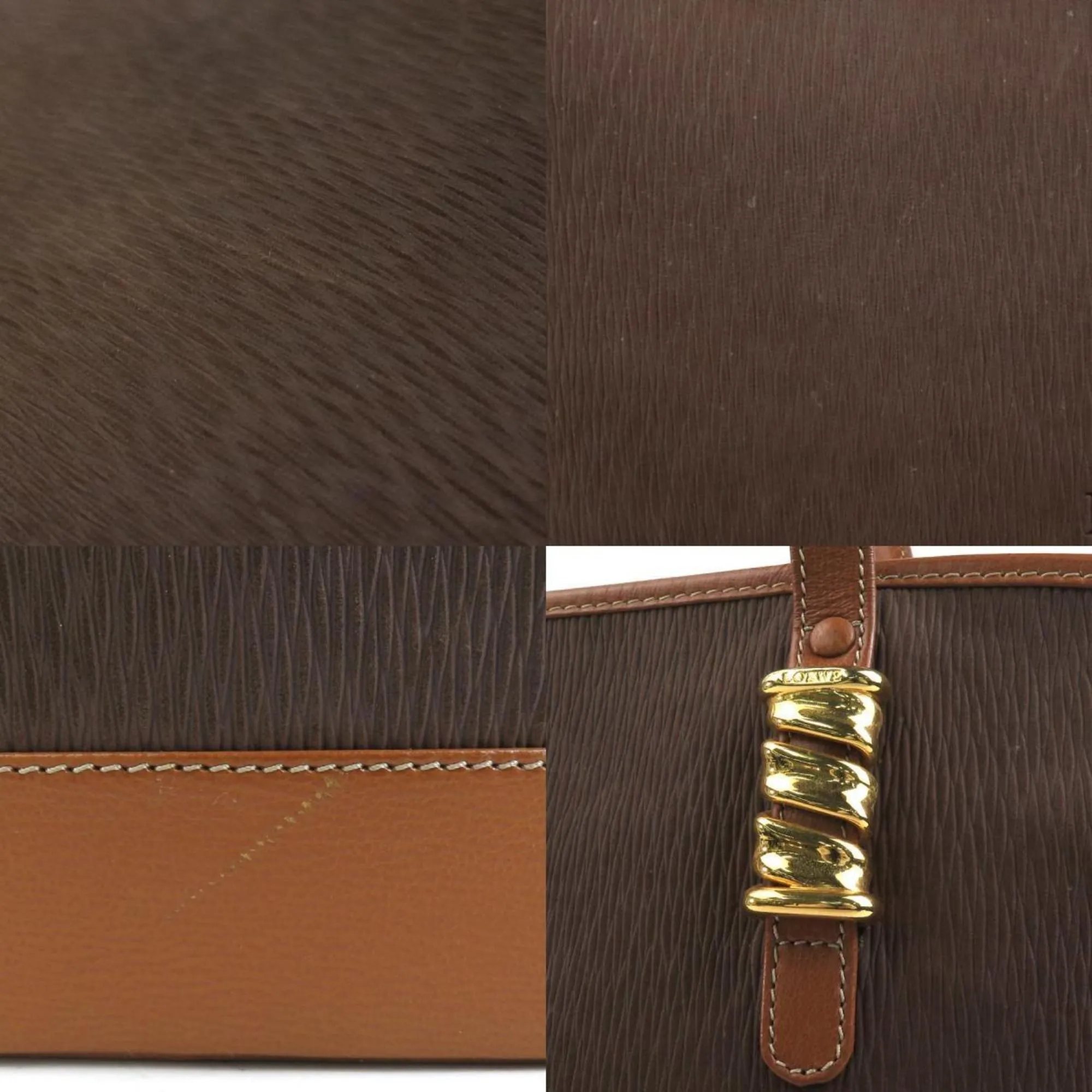 Loewe Velazquez Leather Shoulder Bag (Pre-Owned)