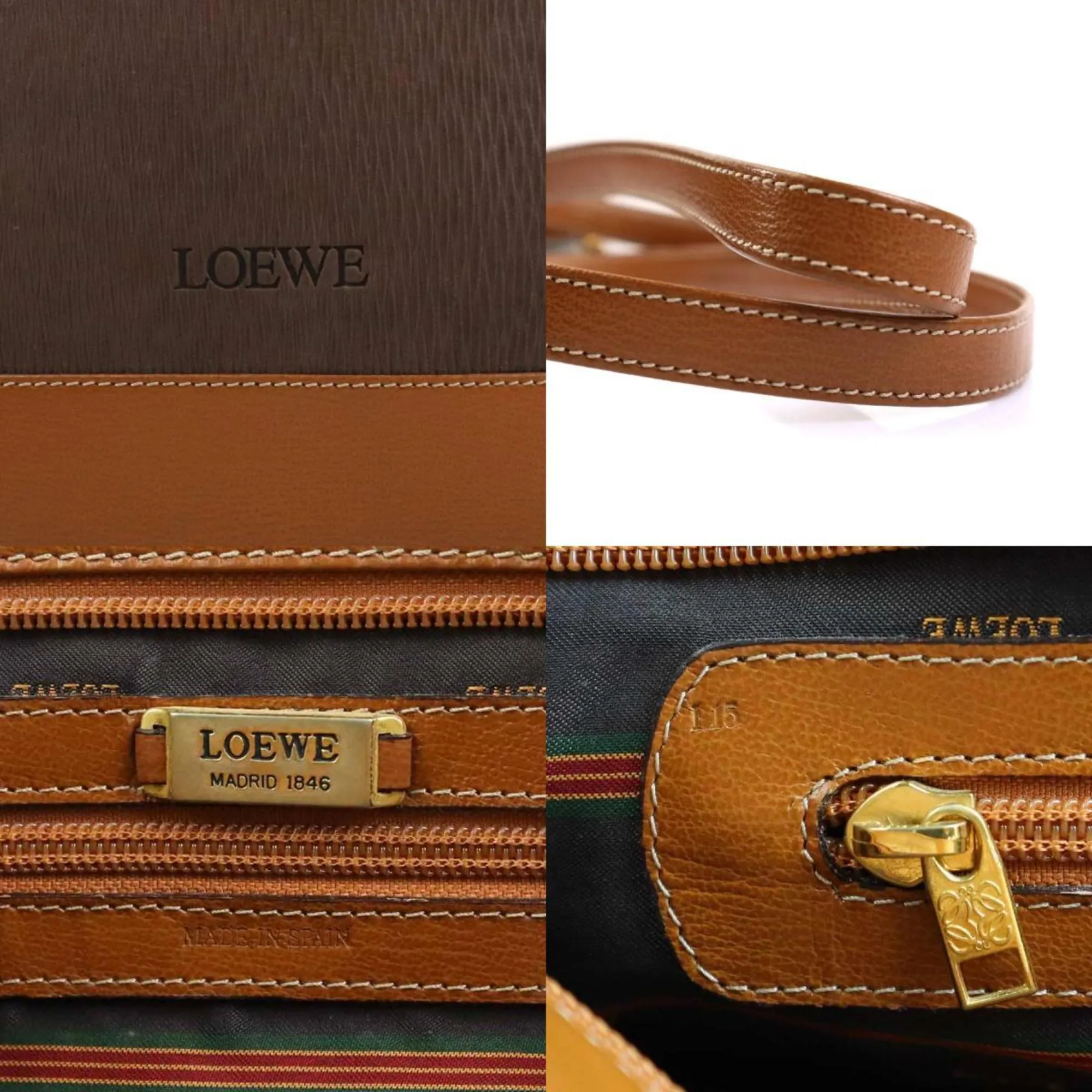 Loewe Velazquez Leather Shoulder Bag (Pre-Owned)
