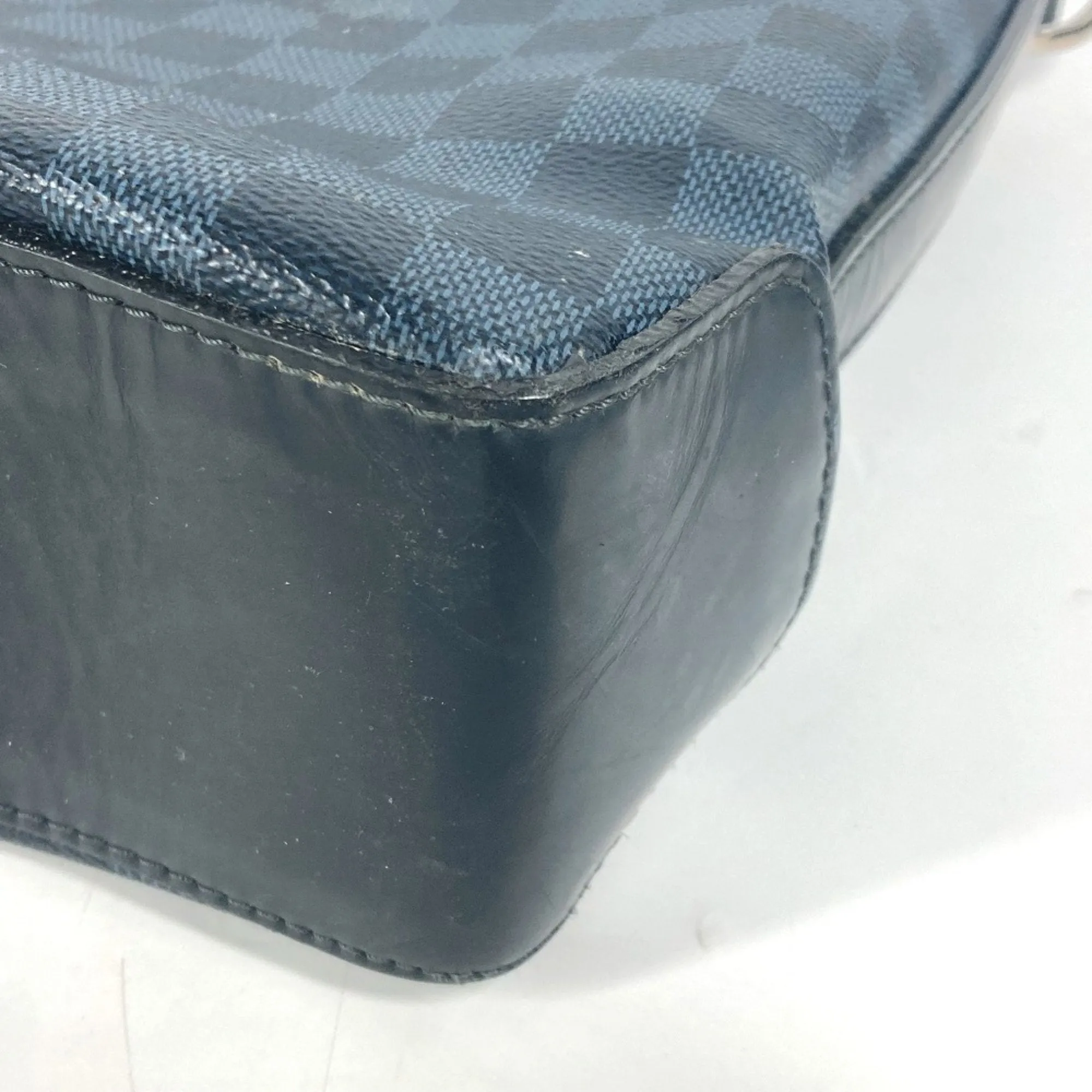 Louis Vuitton Cobalt Galle Navy Damier Canvas Shoulder Bag (Pre-Owned)