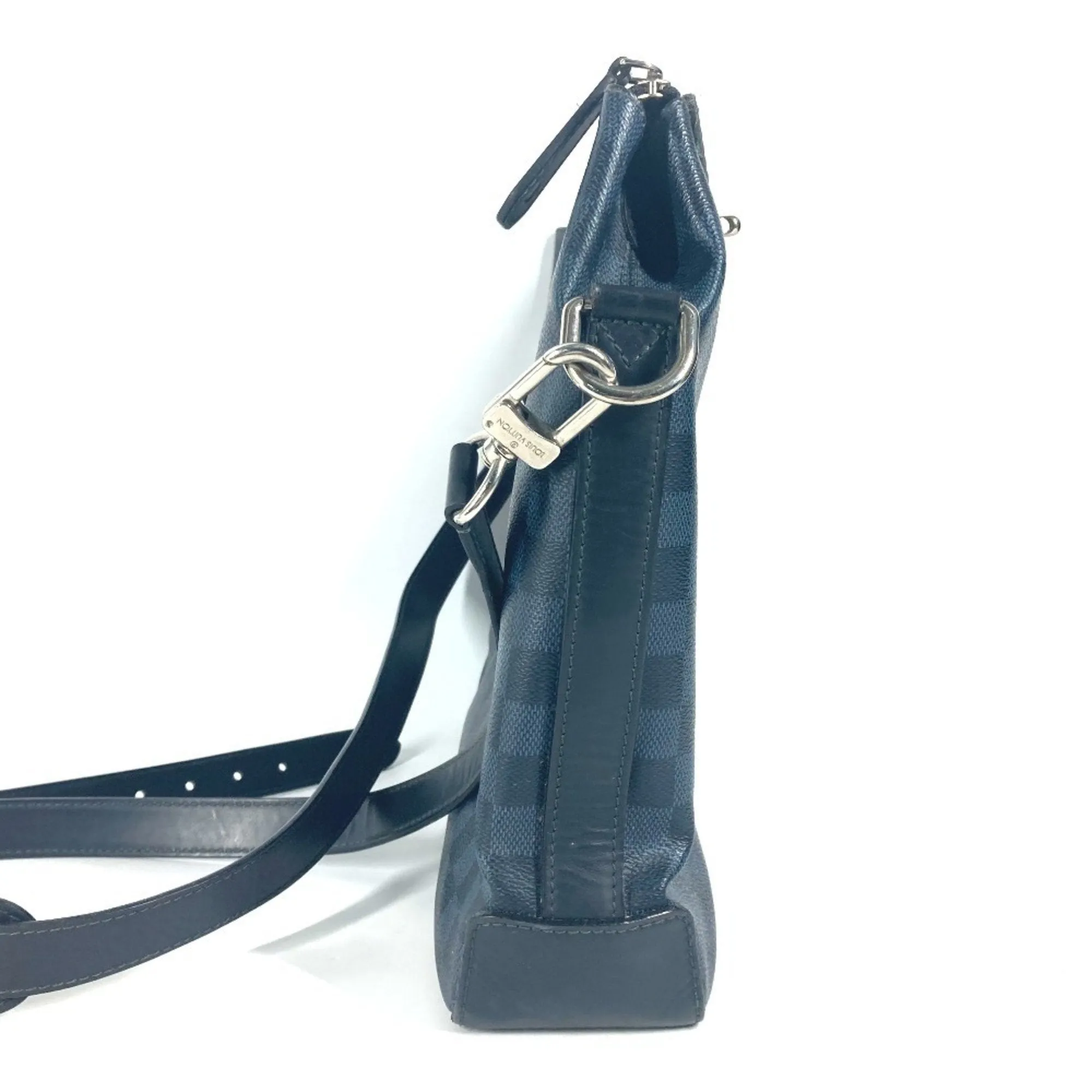 Louis Vuitton Cobalt Galle Navy Damier Canvas Shoulder Bag (Pre-Owned)