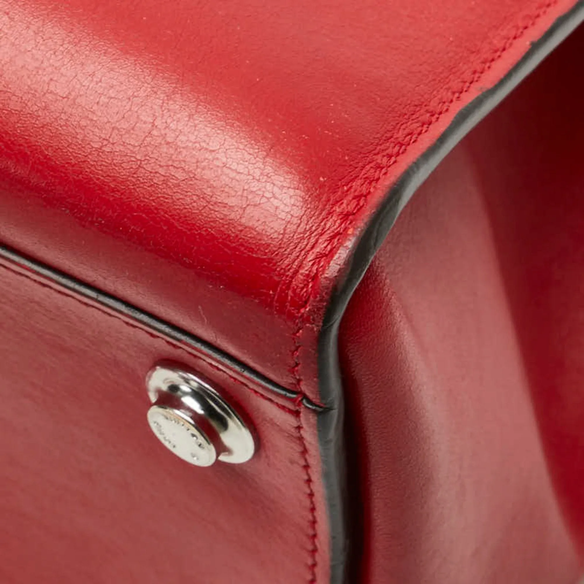 Louis Vuitton Color Rouge Leather Handbag Shoulder Bag (Pre-Owned)