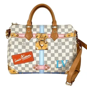Louis Vuitton Damier Azur Damier Azur Boston Bag Handbag Shoulder Bag (Pre-Owned)