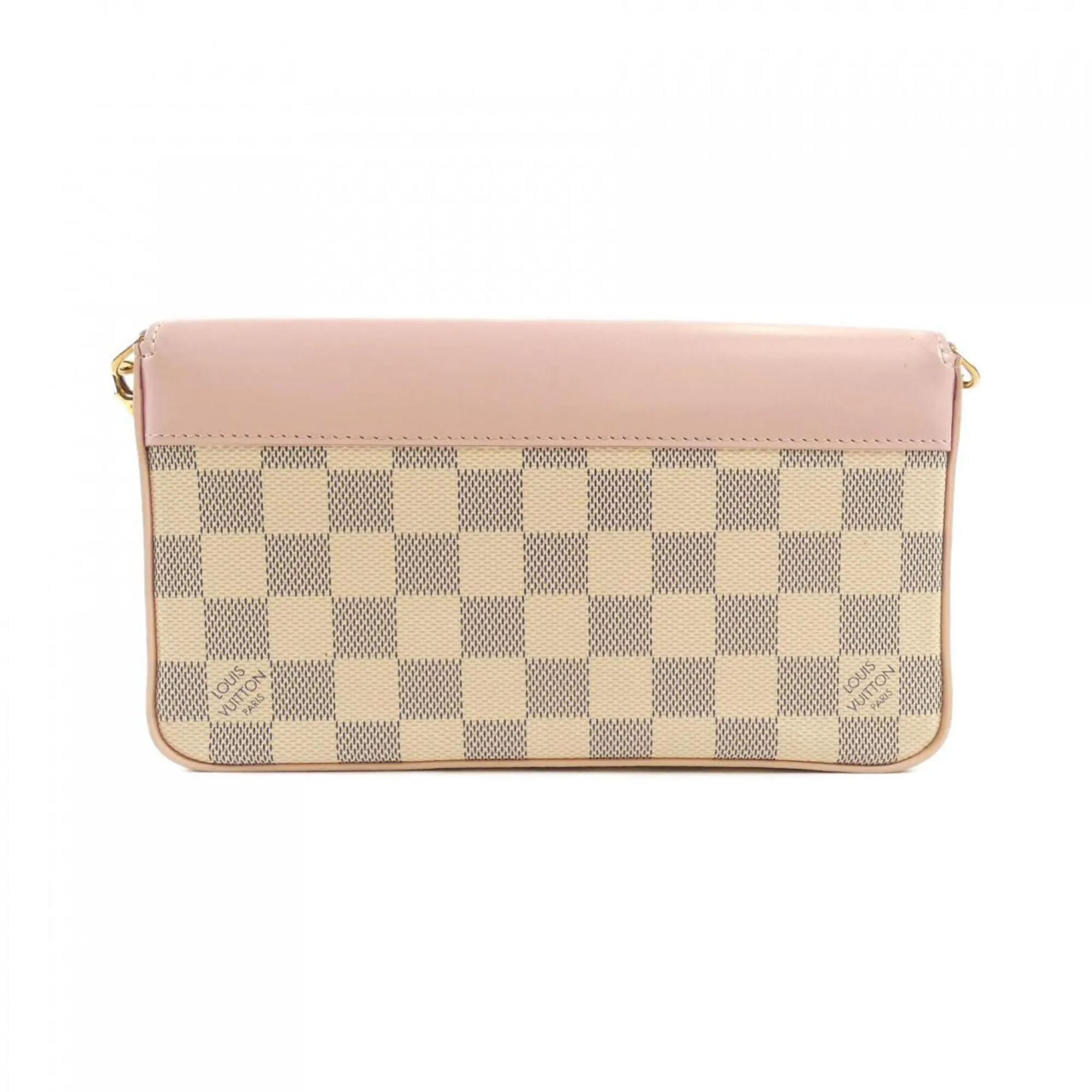 Louis Vuitton Damier Azur Damier Azur Rose Damier Azur Pochette Shoulder Bag (Pre-Owned)