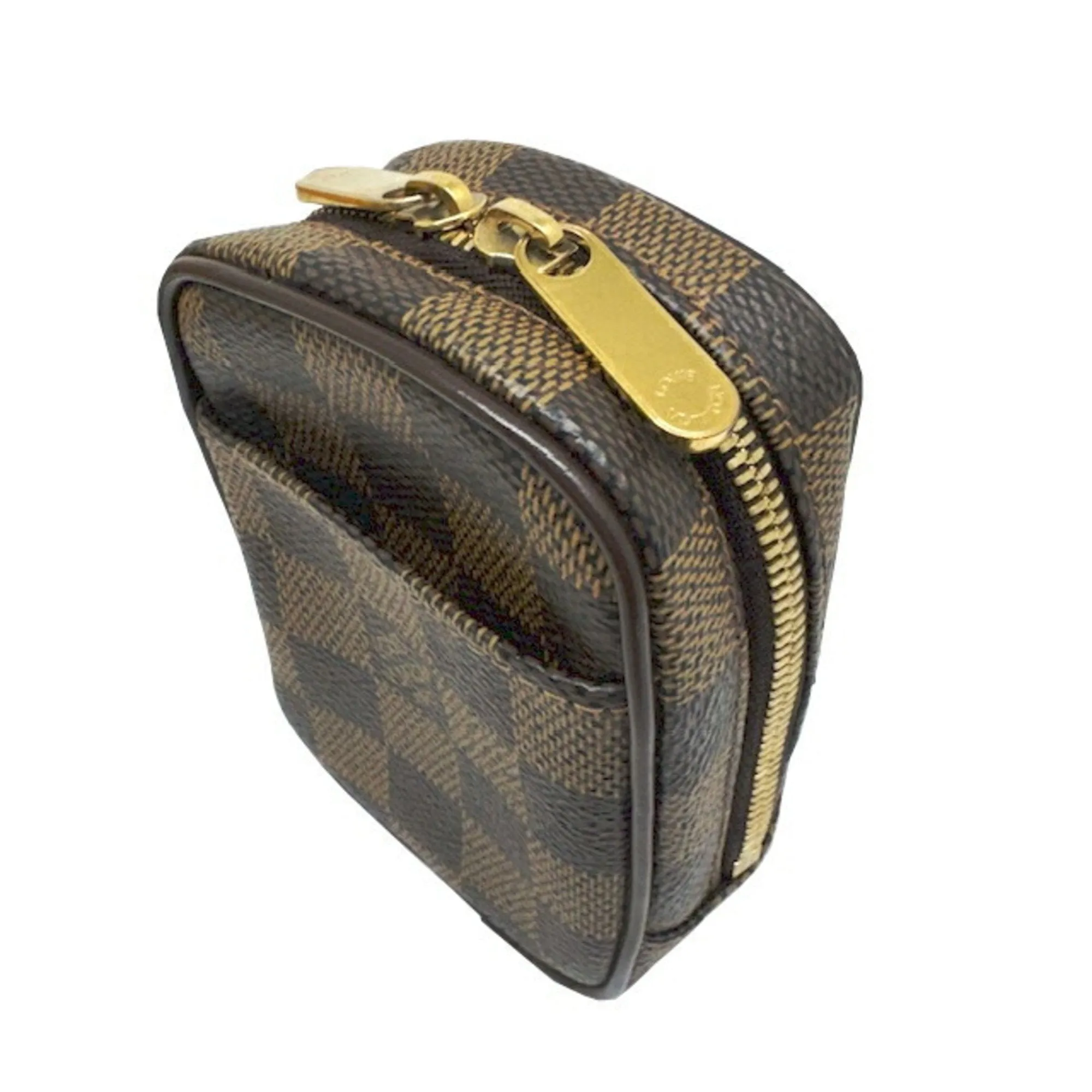 Louis Vuitton Damier Canvas Ebene Damier Canvas Pouch Shoulder Bag (Pre-Owned)