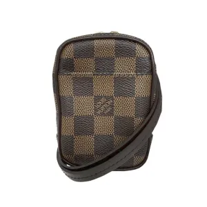 Louis Vuitton Damier Canvas Ebene Damier Canvas Pouch Shoulder Bag (Pre-Owned)