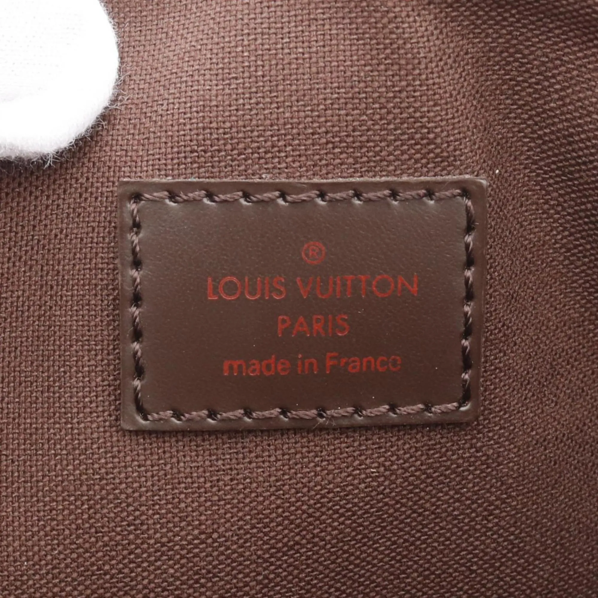 Louis Vuitton Ebene Coated Canvas Leather Pochette Shoulder Bag (Pre-Owned)