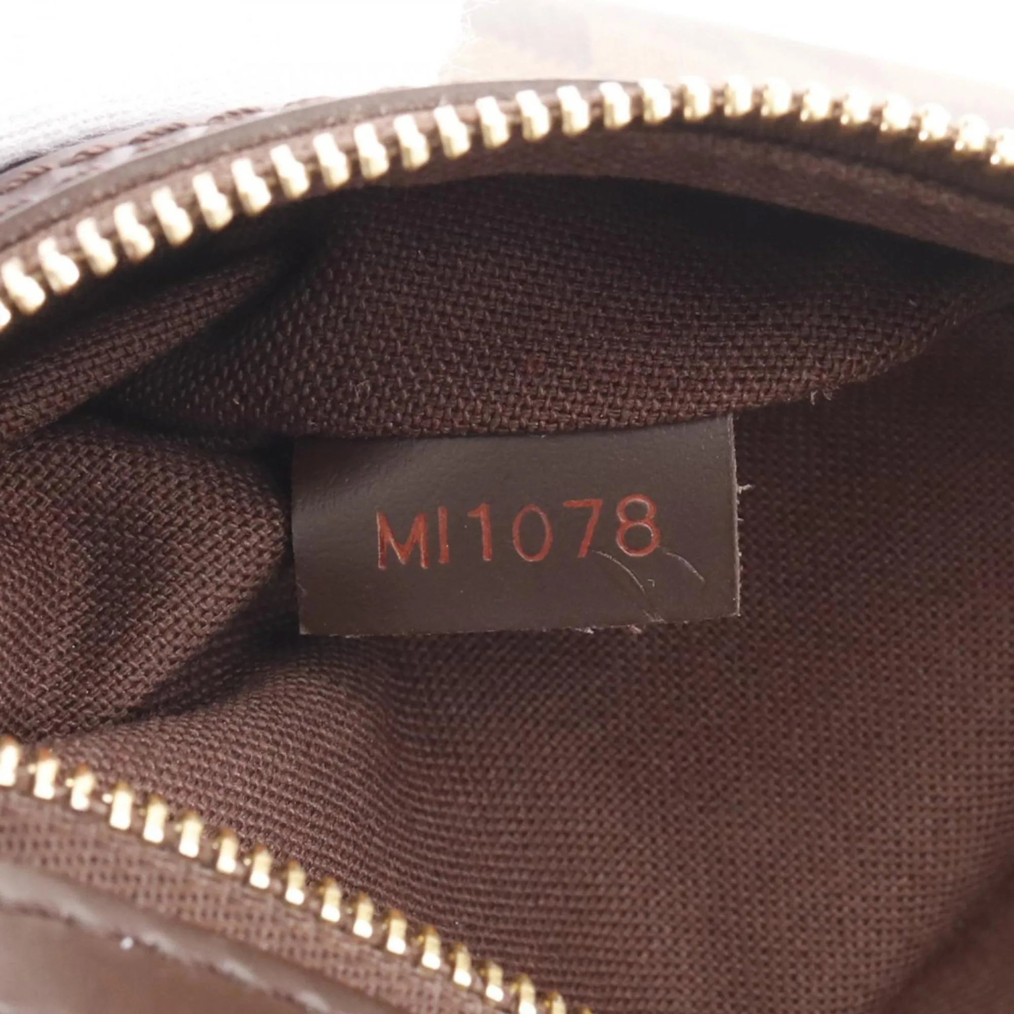 Louis Vuitton Ebene Coated Canvas Leather Pochette Shoulder Bag (Pre-Owned)
