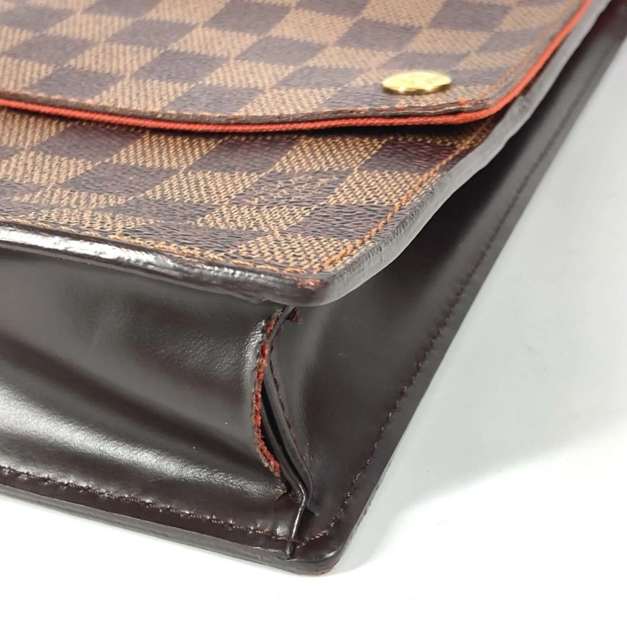 Louis Vuitton Ebene Damier Canvas Pochette Shoulder Bag (Pre-Owned)