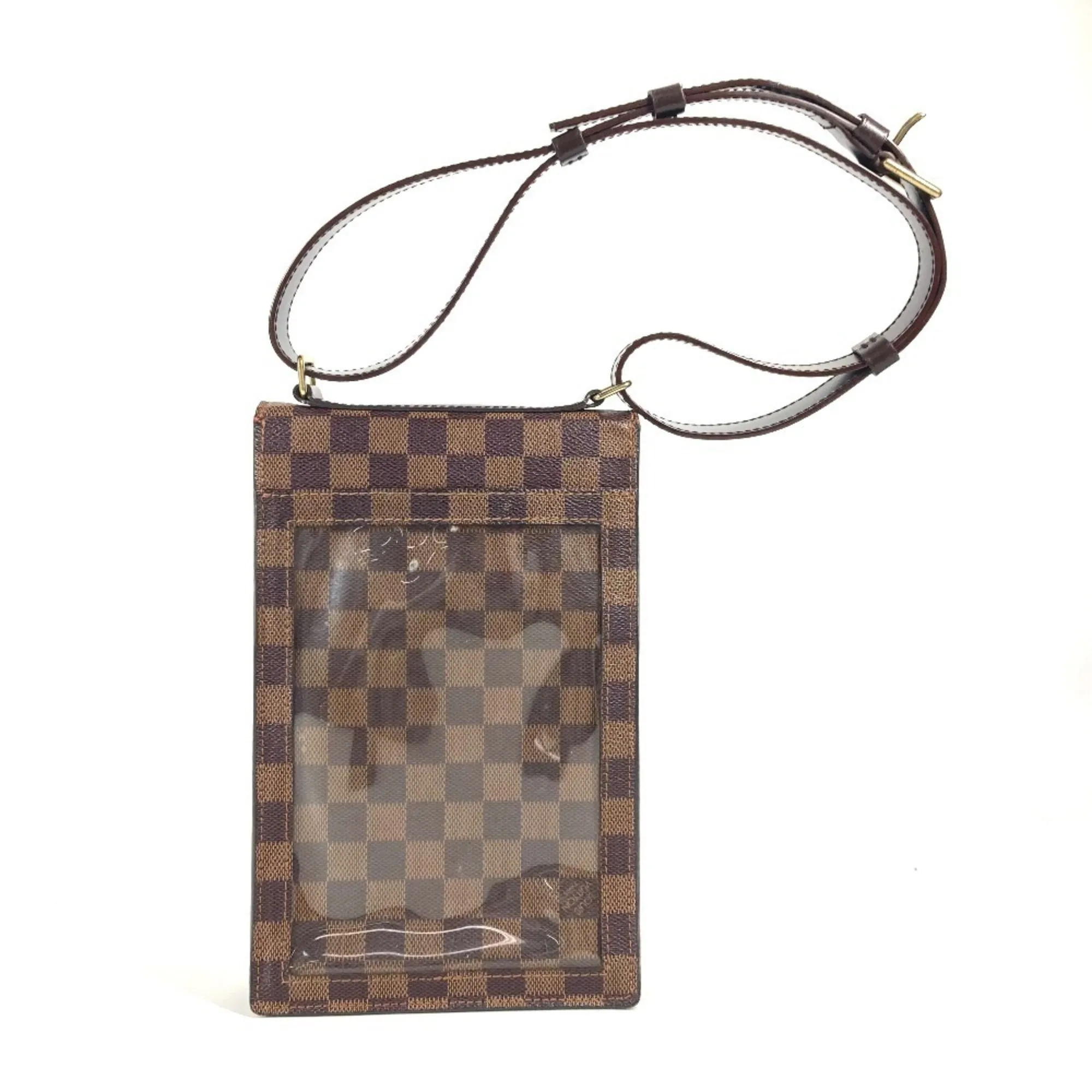 Louis Vuitton Ebene Damier Canvas Pochette Shoulder Bag (Pre-Owned)