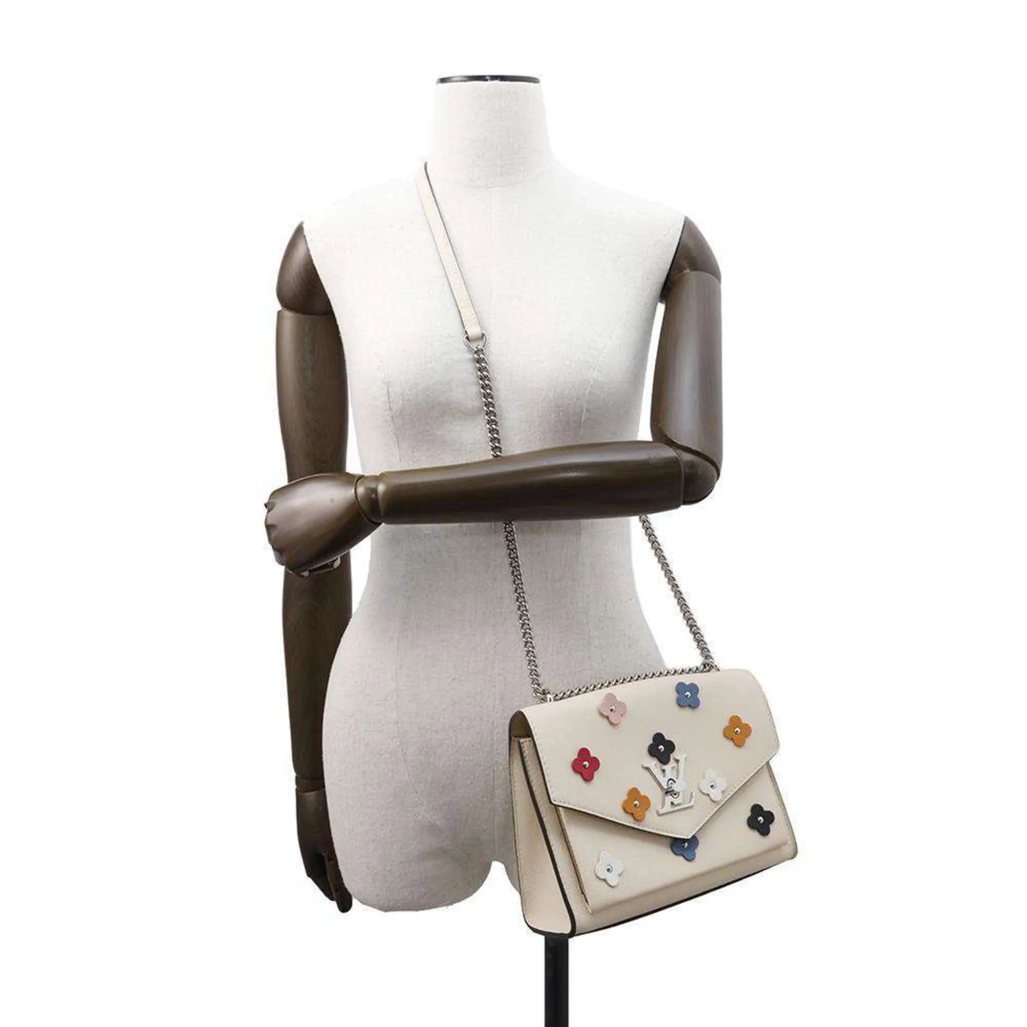 Louis Vuitton ivory Leather Shoulder Bag (Pre-Owned)