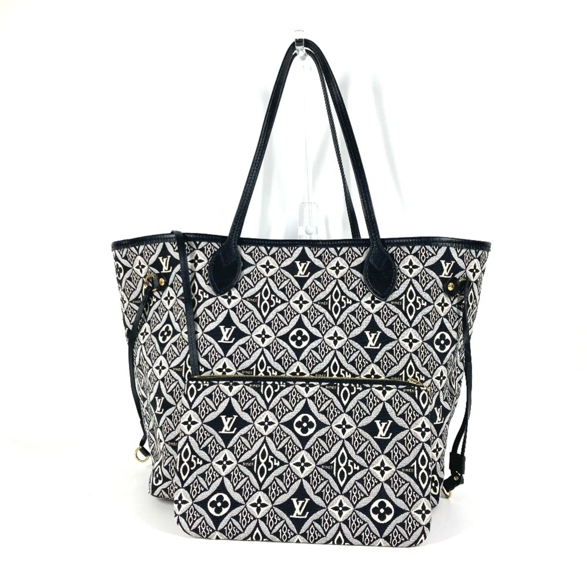 Louis Vuitton  Jacquard Leather Shoulder Bag Tote Bag (Pre-Owned)