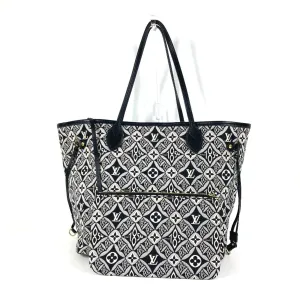 Louis Vuitton  Jacquard Leather Shoulder Bag Tote Bag (Pre-Owned)