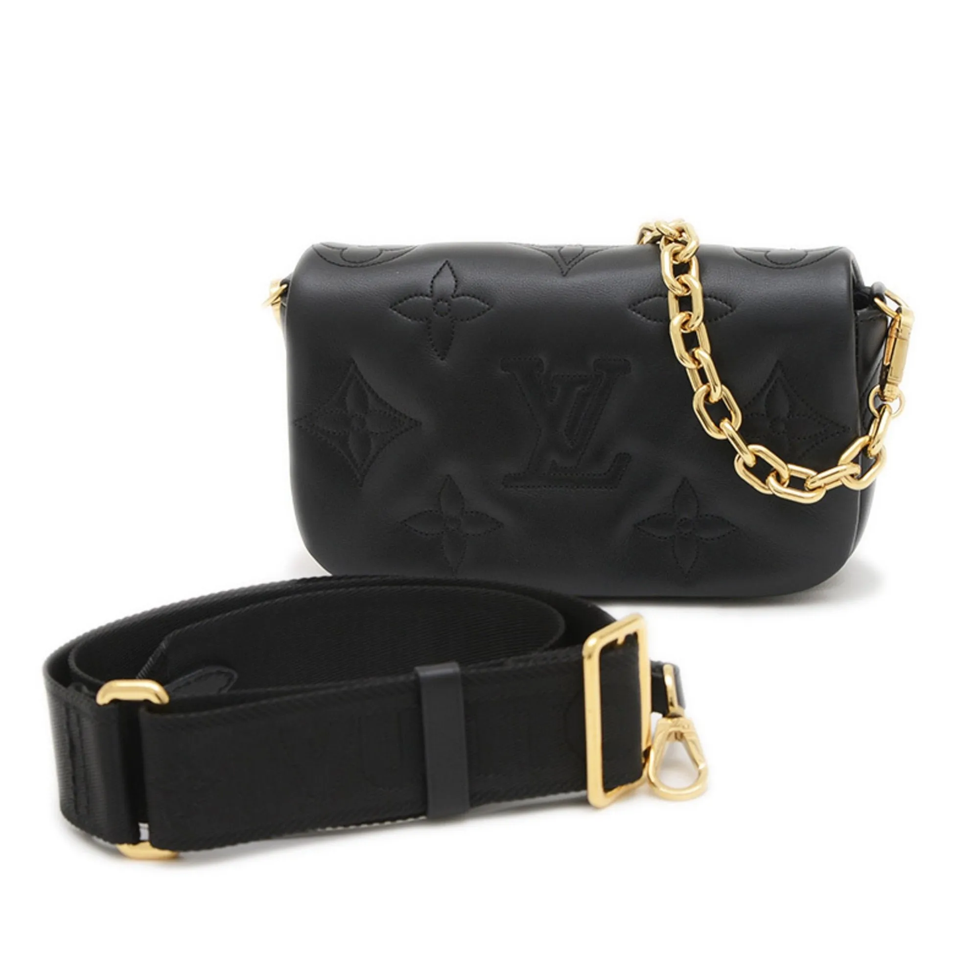 Louis Vuitton Leather Attach Case Shoulder Bag (Pre-Owned)