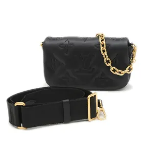 Louis Vuitton Leather Attach Case Shoulder Bag (Pre-Owned)