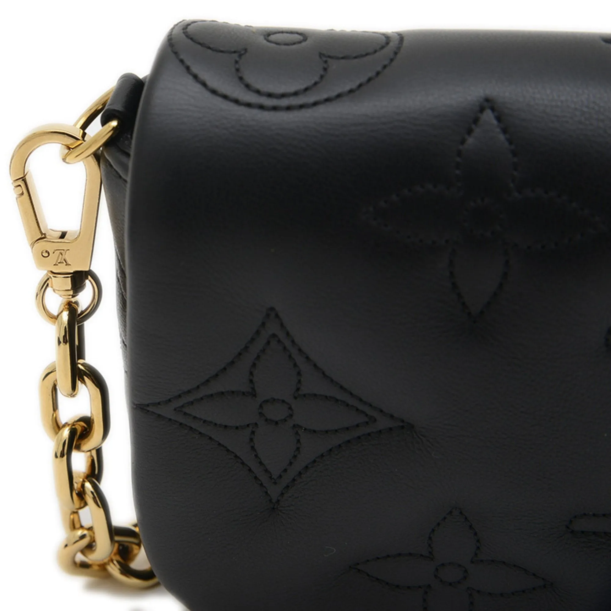 Louis Vuitton Leather Attach Case Shoulder Bag (Pre-Owned)