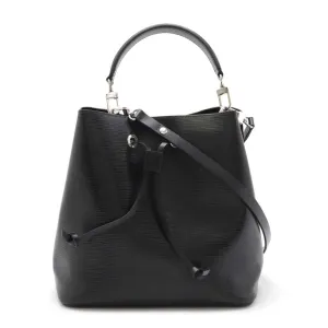 Louis Vuitton Noir Epi Leather Handbag Shoulder Bag (Pre-Owned)