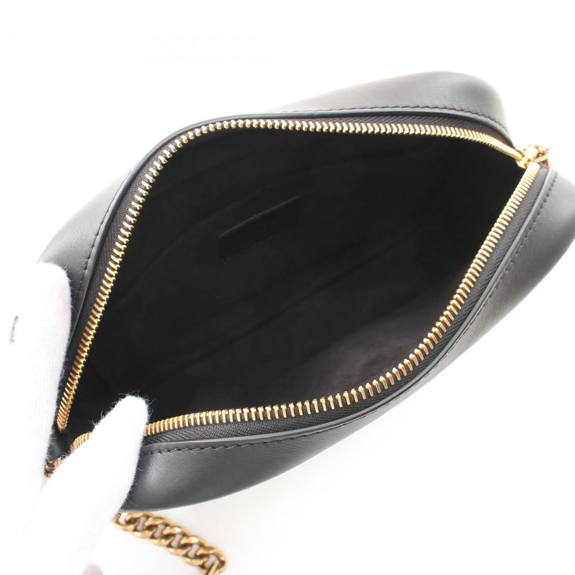 Louis Vuitton  Noir Leather Shoulder Bag (Pre-Owned)