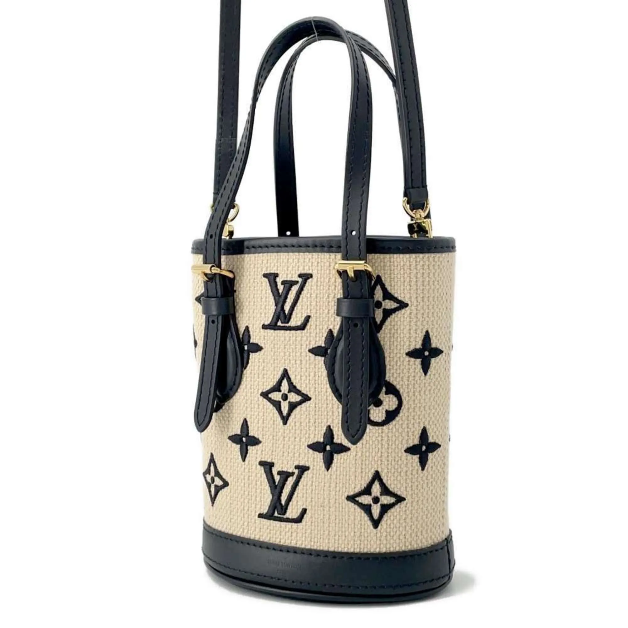 Louis Vuitton Noir Monogram Handbag Shoulder Bag (Pre-Owned)
