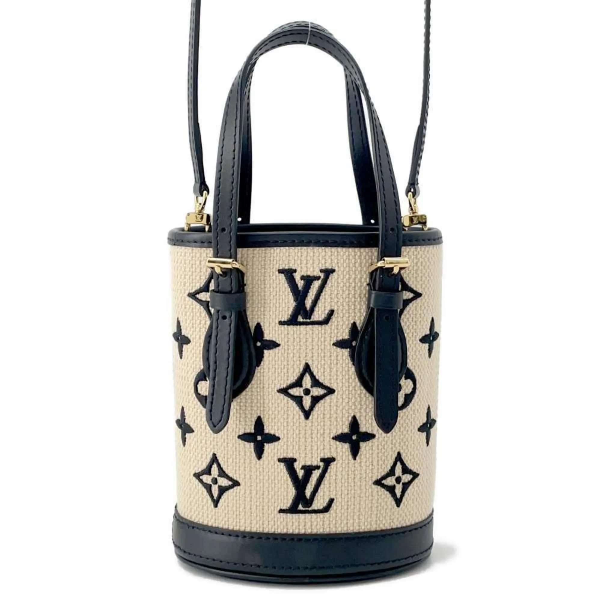 Louis Vuitton Noir Monogram Handbag Shoulder Bag (Pre-Owned)