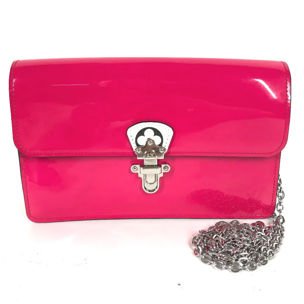 LOUIS VUITTON Shoulder Bag M67793 Patent leather pink Vernis Portefeuille Cherry Wood BB