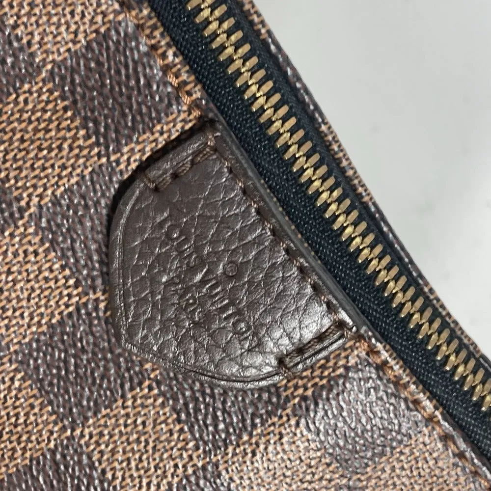 LOUIS VUITTON Shoulder Bag N41014 Damier canvas, leather black Damier Hyde Park Women Used