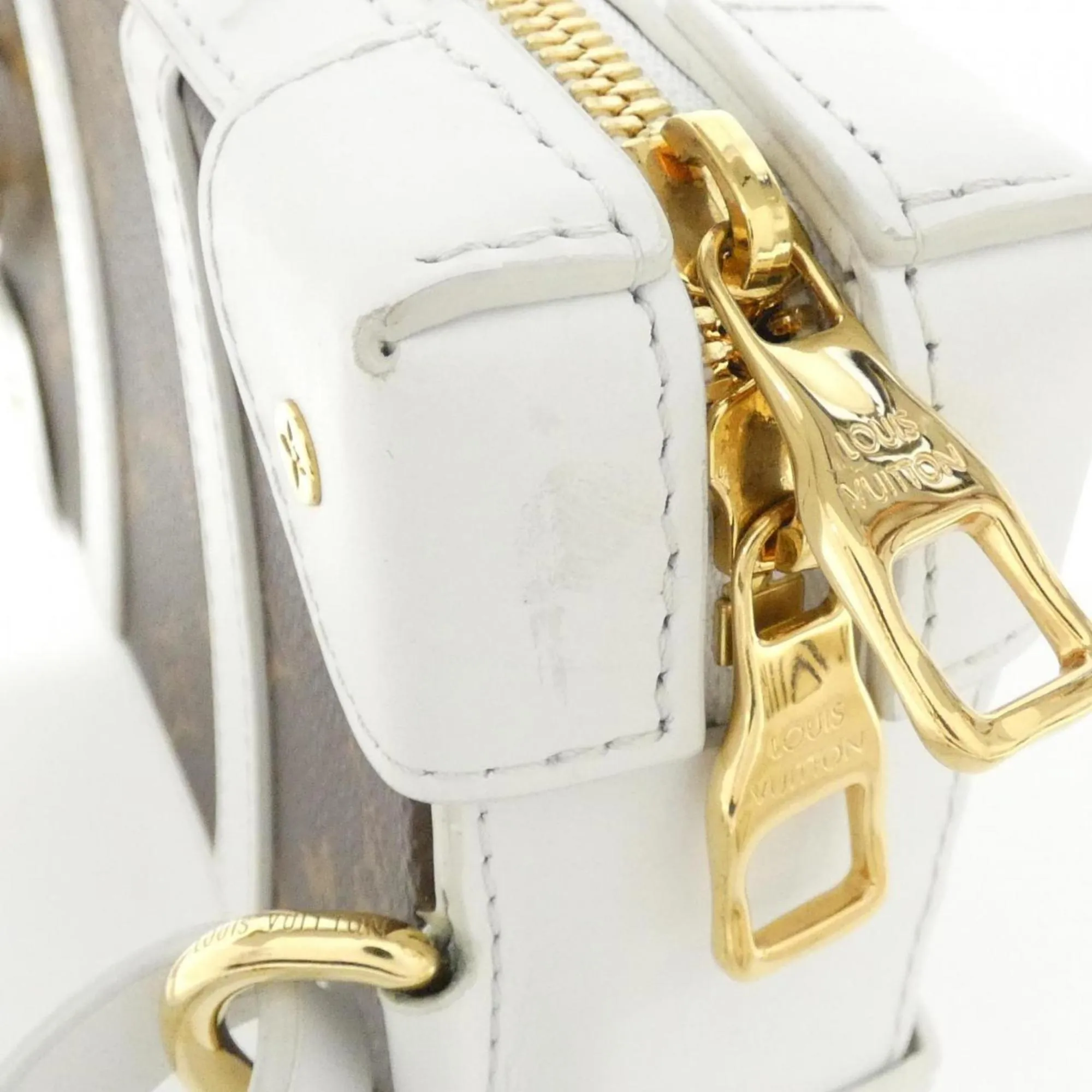 Louis Vuitton Soft Trunk Canvas Shoulder Bag (Pre-Owned)
