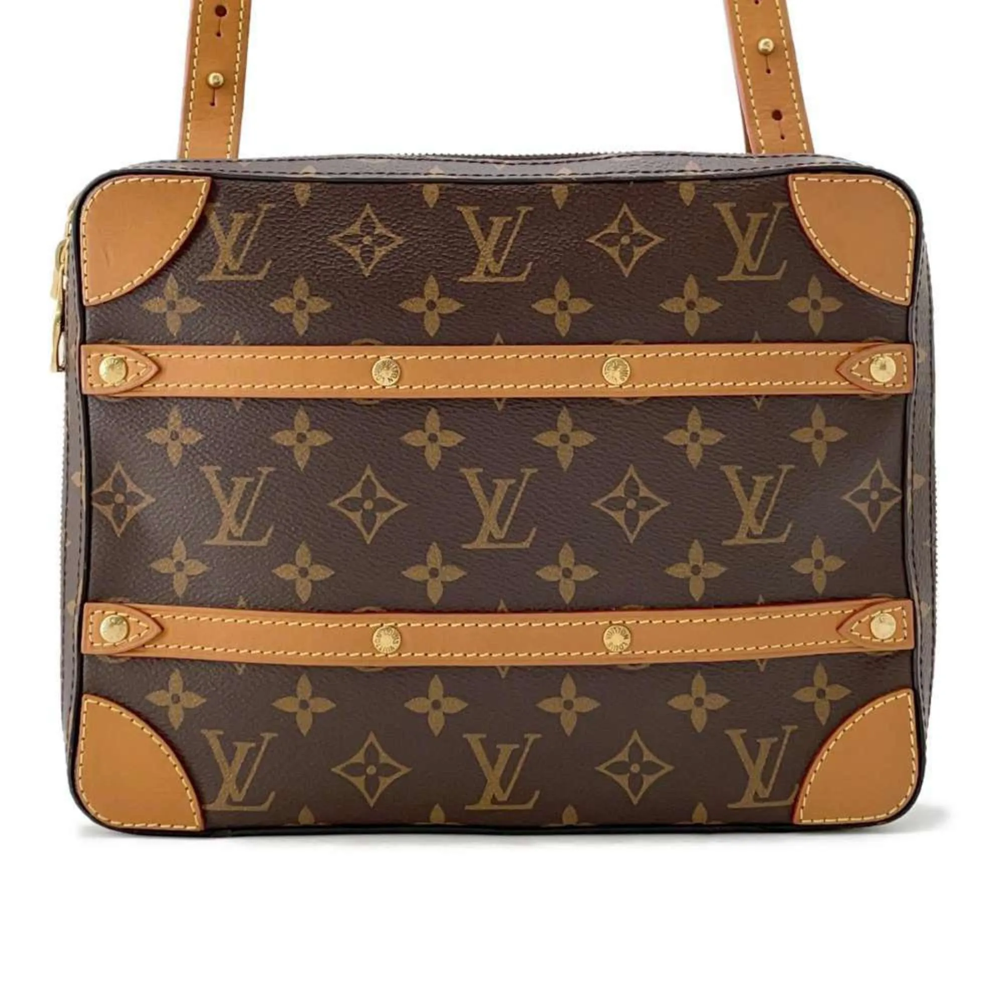 Louis Vuitton Soft Trunk Canvas Shoulder Bag (Pre-Owned)