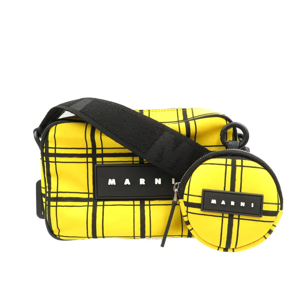 MARNI Shoulder Bag Nylon yellow Women Used