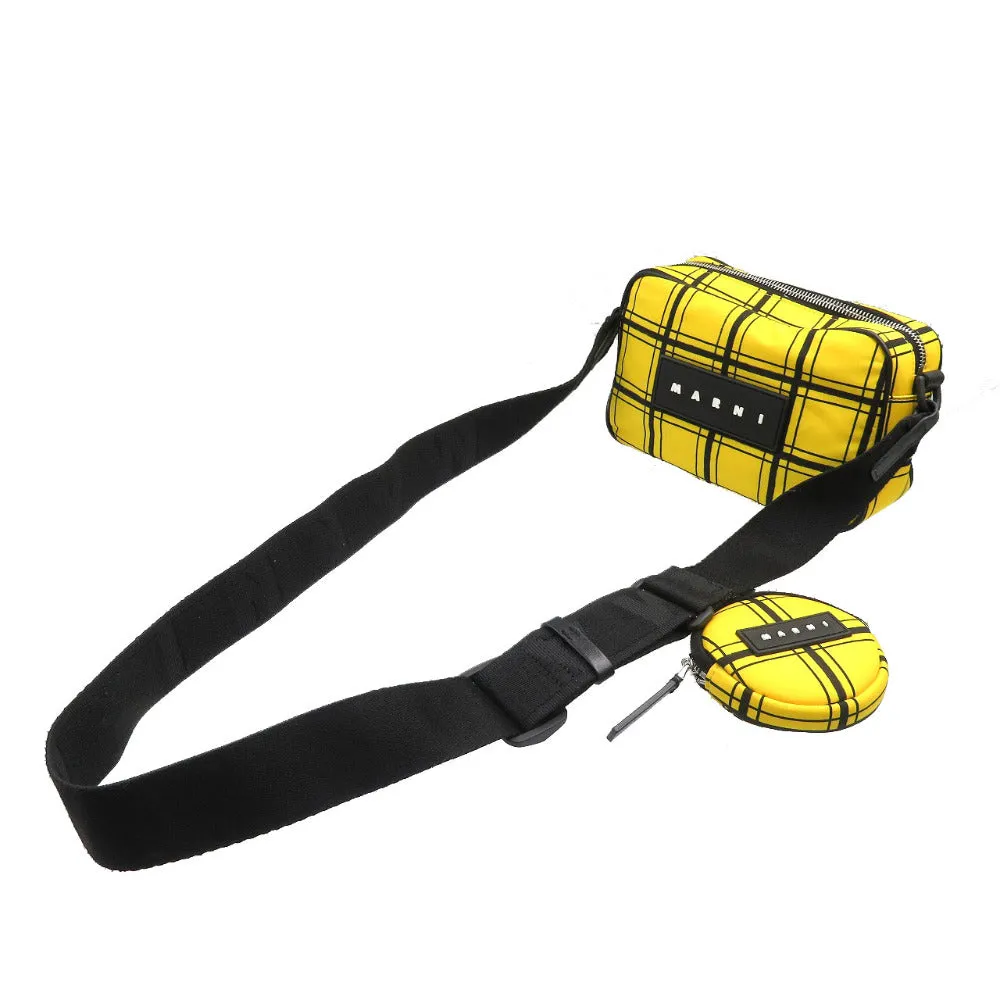 MARNI Shoulder Bag Nylon yellow Women Used