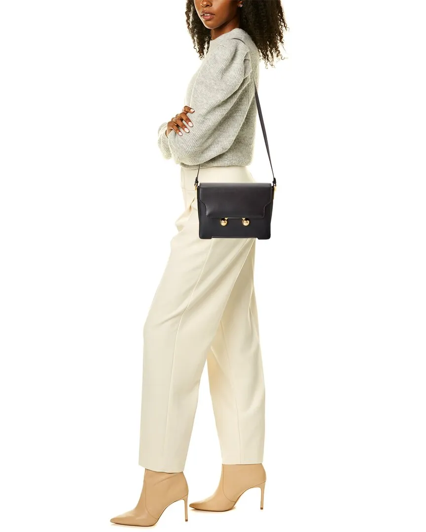 Marni Trunkaroo Medium Leather Shoulder Bag
