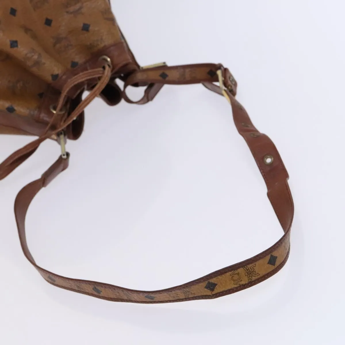 MCM Visetos Canvas Shoulder Bag (Pre-Owned)