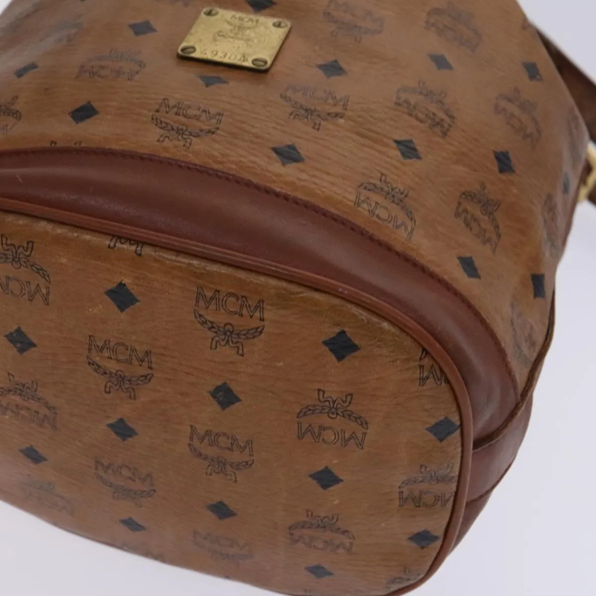 MCM Visetos Canvas Shoulder Bag (Pre-Owned)