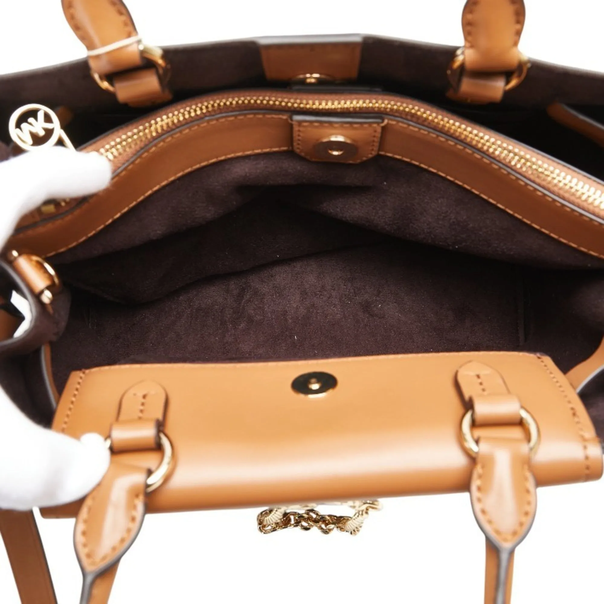 Michael Kors  Pvc Leather Handbag Shoulder Bag (Pre-Owned)