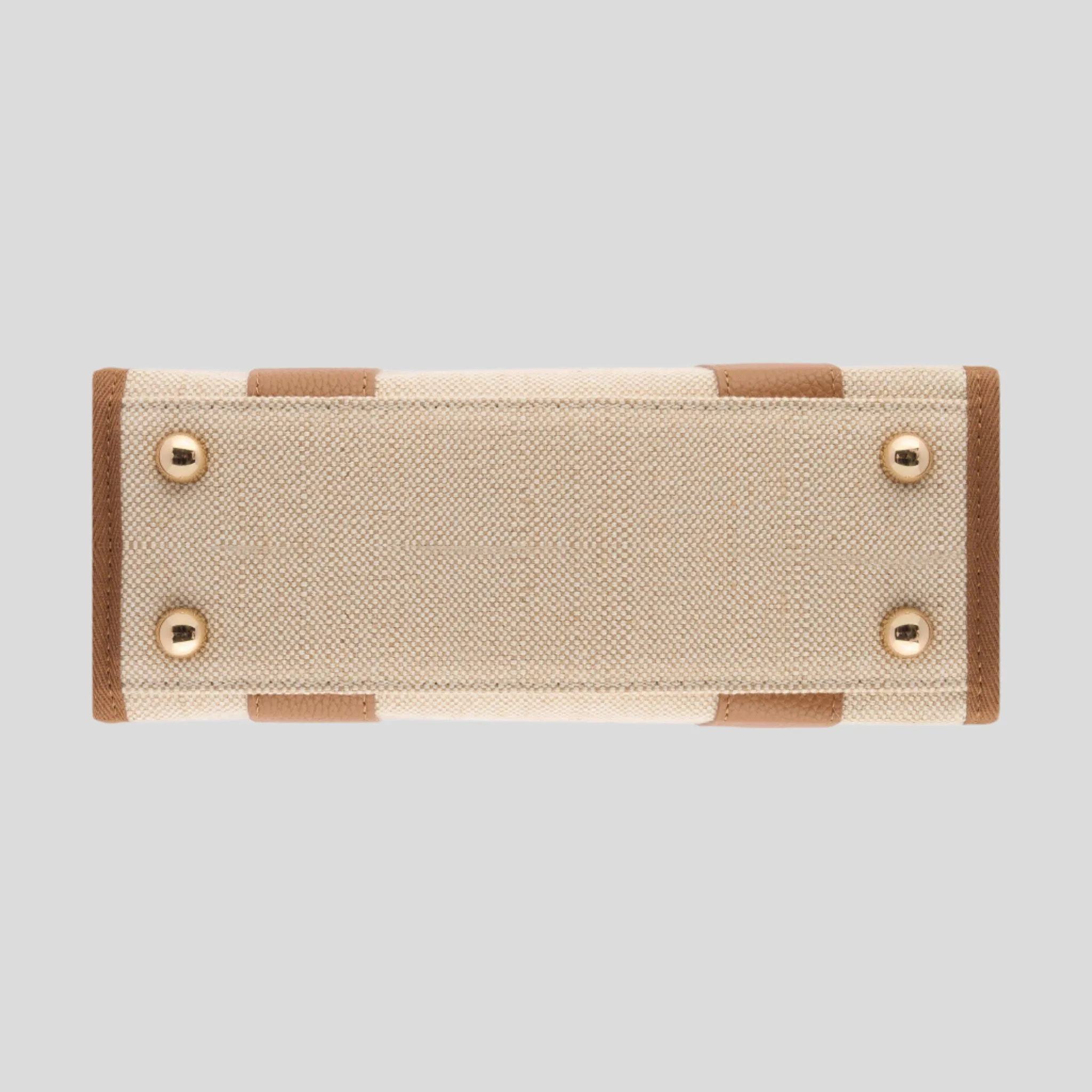 Micro Bon Vivant Structured Tote Bag -- Jute Tan Leather
